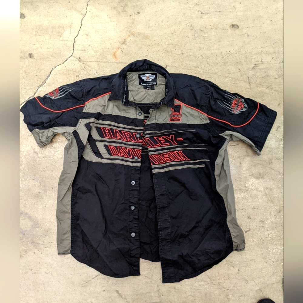 Harley Davidson button down shirt